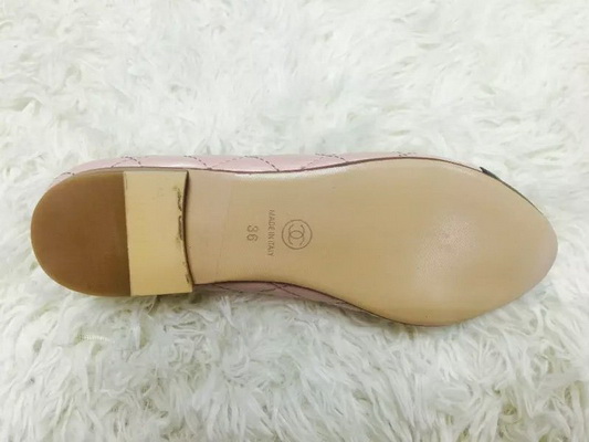 CHANEL Shallow mouth flat shoes Women--121